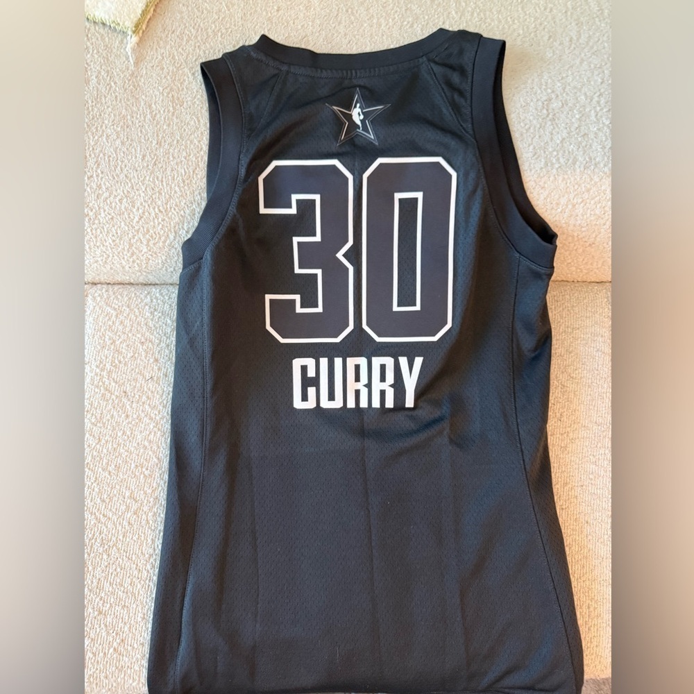 Stephen Curry’s 36 Jordan Swingman Black Golden State Warriors All Star Jersey - Picture 8 of 8